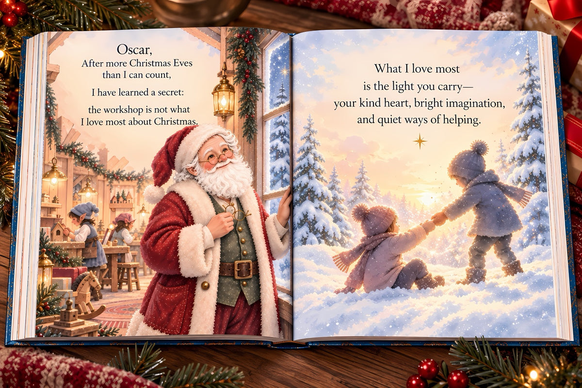 A Letter From Santa | Personalized Christmas Hardcover for Little Believers
