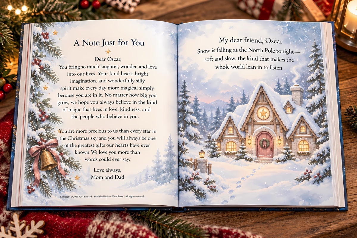 A Letter From Santa | Personalized Christmas Hardcover for Little Believers